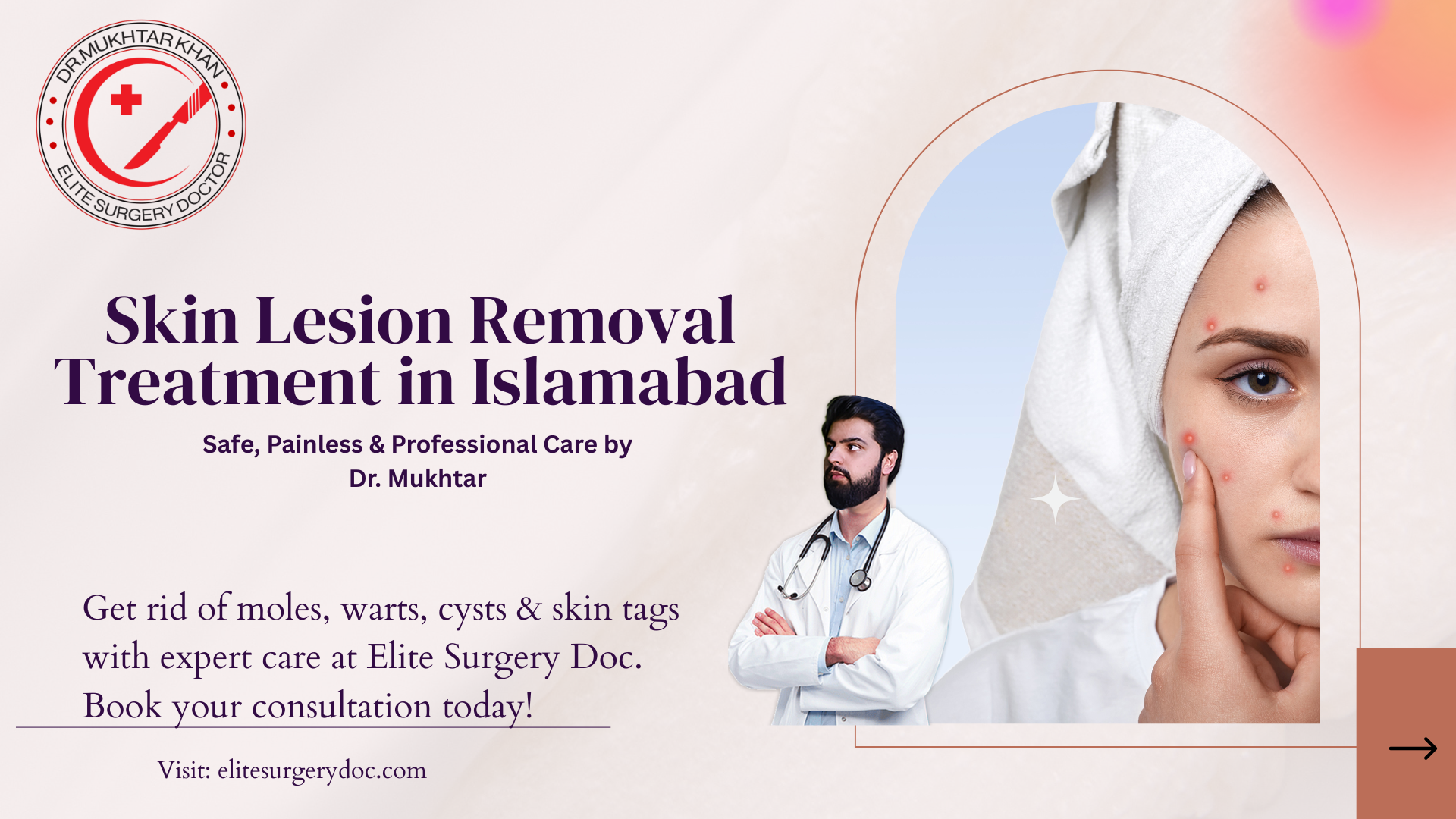 Skin lesion removal treatment in Islamabad